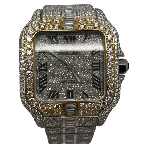 fake iced out cartier watch|cartier watch authenticity check.